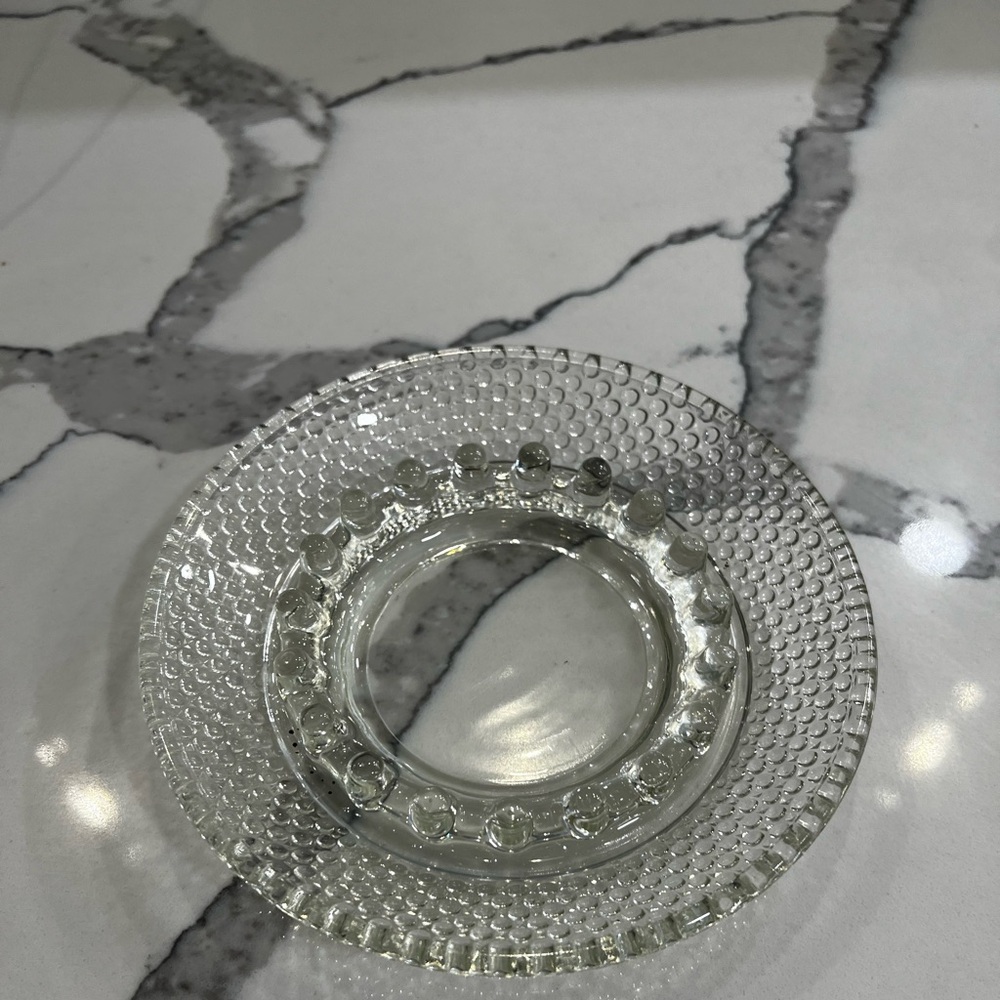 Early 20th Century Round Depression Glass Ashtray